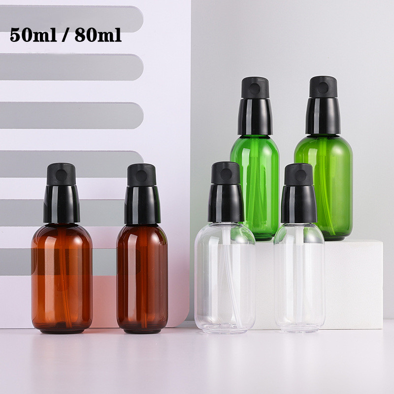 Luxury Skincare Packaging - Luxo 50ml 80ml verde claro marrom