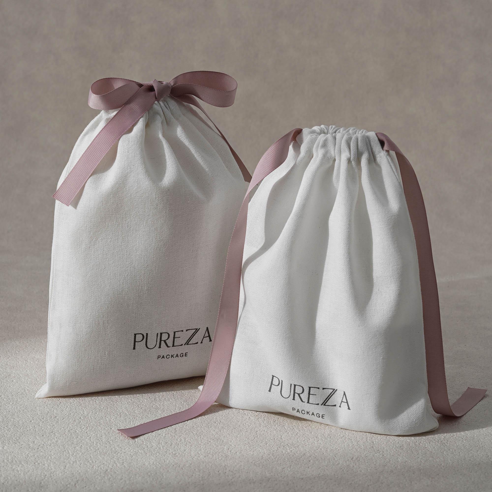 Saco de Algodão com Cordão Eco - Luxury Skincare Packaging avaliação e preço