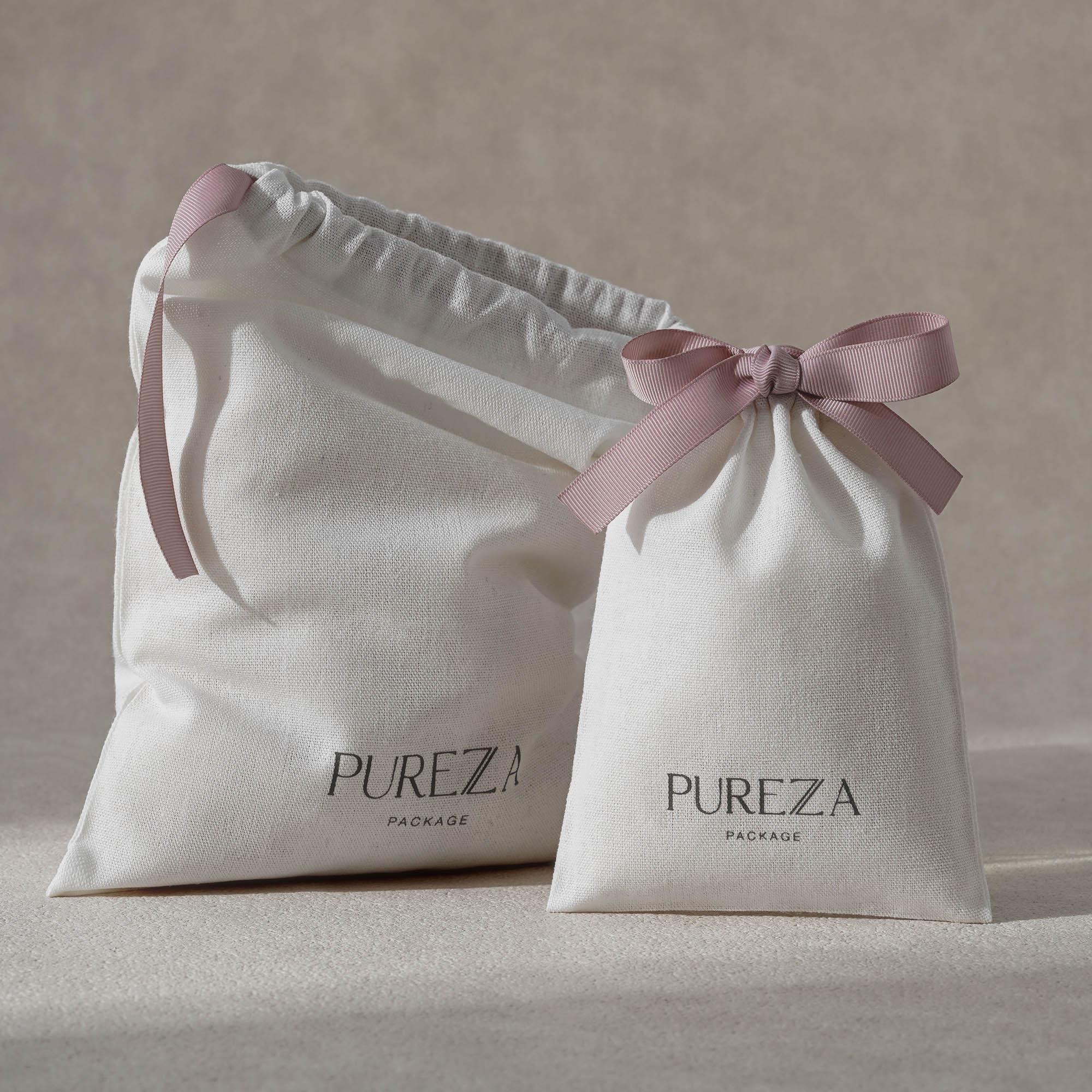 Saco de Algodão com Cordão Eco - Luxury Skincare Packaging avaliação e preço