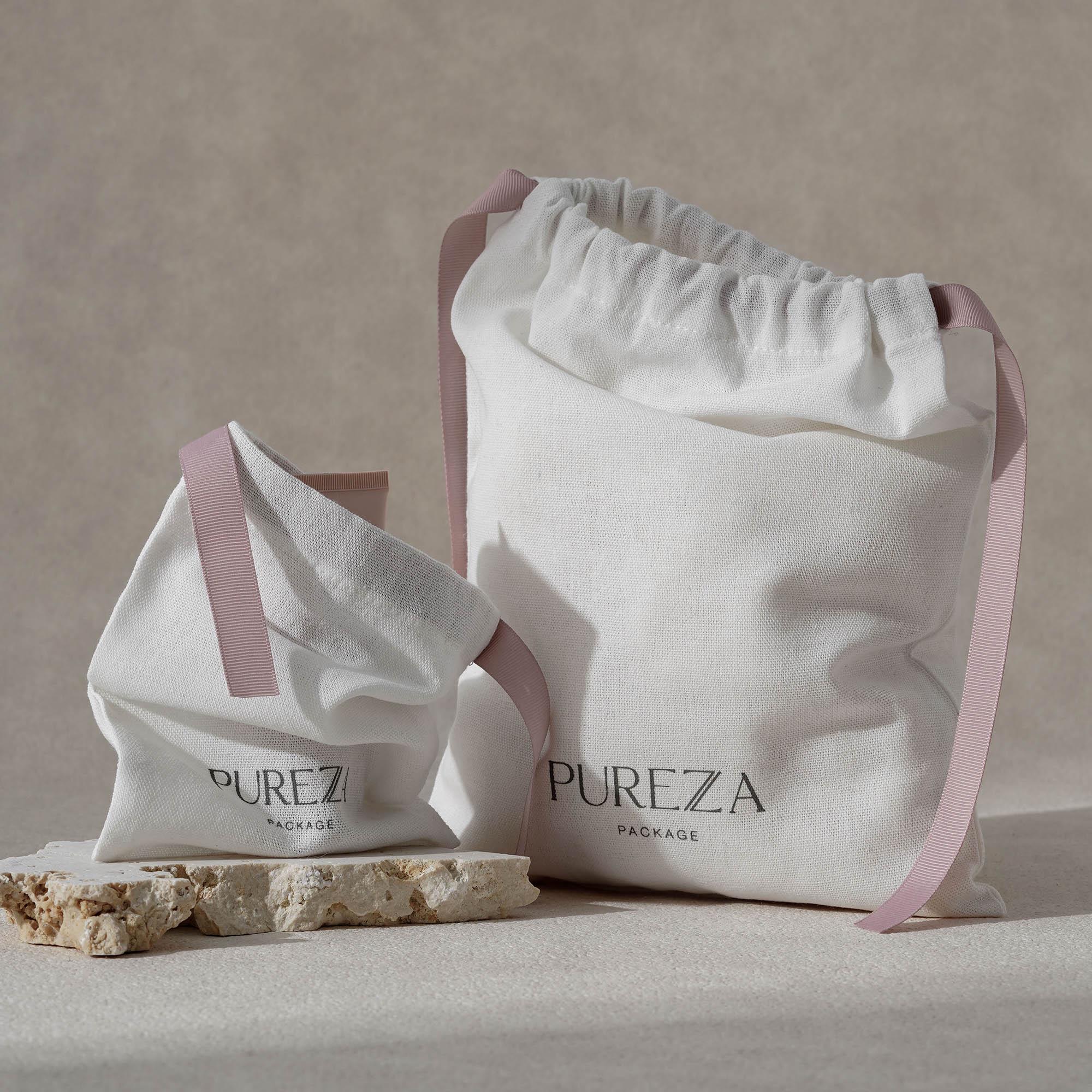 Saco de Algodão com Cordão Eco - Luxury Skincare Packaging avaliação e preço